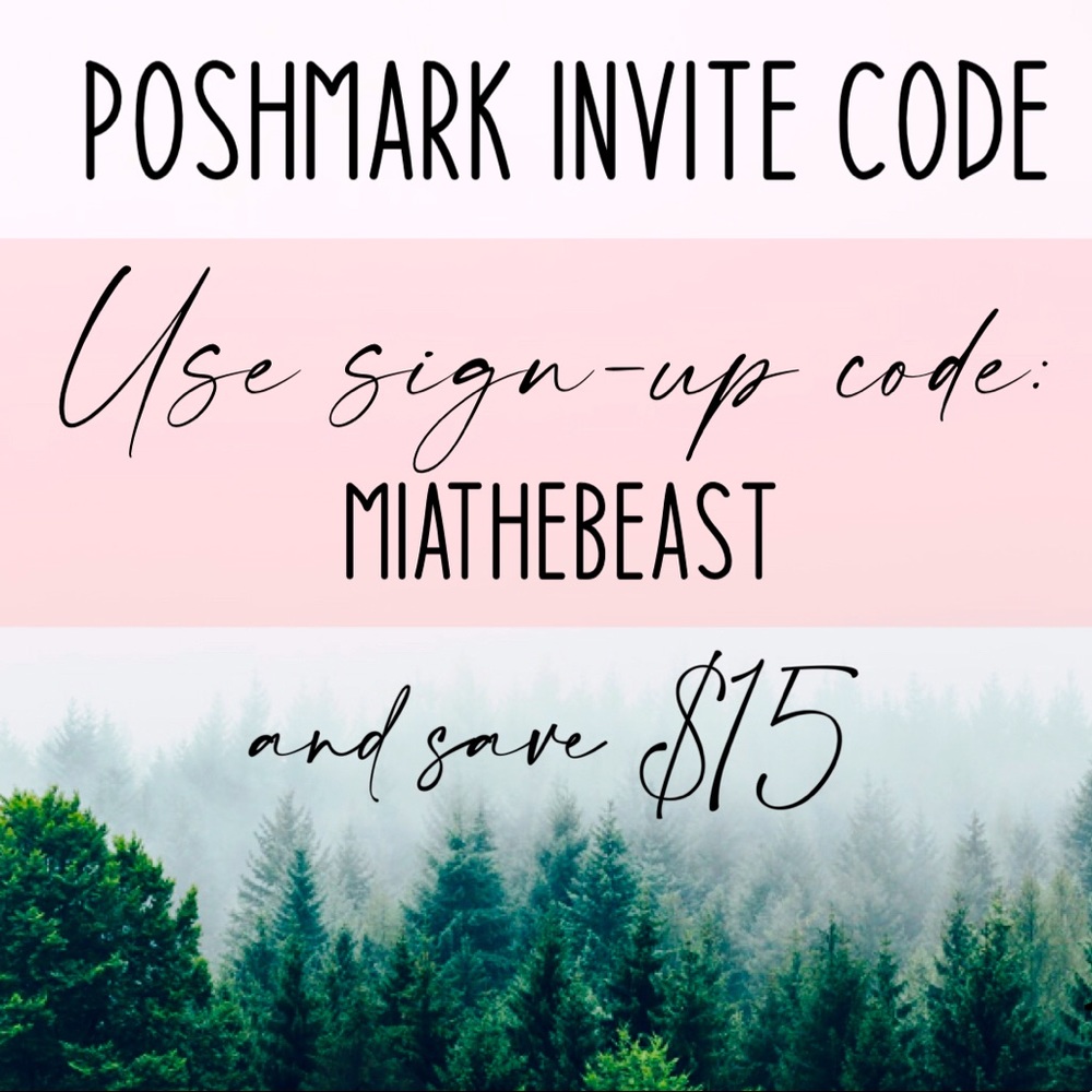 POSHMARK CODE - GET $15 FOR FREE!